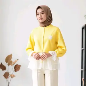 SRYU MODE - BAJU ATASAN BILKA STREP TERBARU ATASAN WANITA TERBARU Dengan Desain Elegan Dan Warna Kuning Cerah
