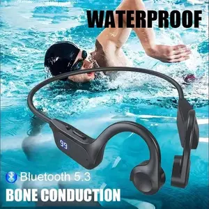 Headphone Wireless Bone Conduction For Sport Open Ear Earphone Bluetooth 8d  full  bass  headset tws  gen3 tws  300  ribuan twskeren open  ear  earphone engset