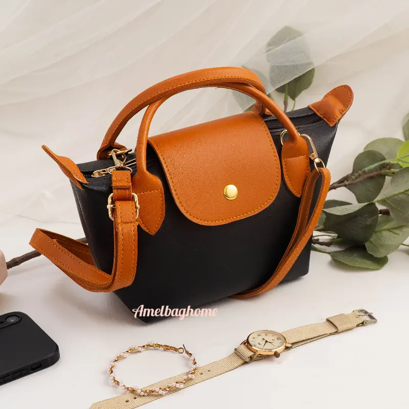 Inara Bags - Tas Selempang Wanita Terbaru Model Minimalis Manis Slingbag Cewek - Bahan Sintetis Import 1