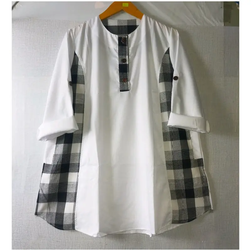 Atasan Tunik Wanita Lengan Panjang / Pakaian Jumbo Size 5L LD 130  Kotak Busui 3