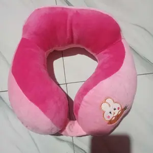Bantal Leher Halus Lembut Terbaru Lucu Bantal Sandaran Mewah Tidur Busa Travel Portabel Mobil Pesawat Bus Kereta Kantor Cute Car