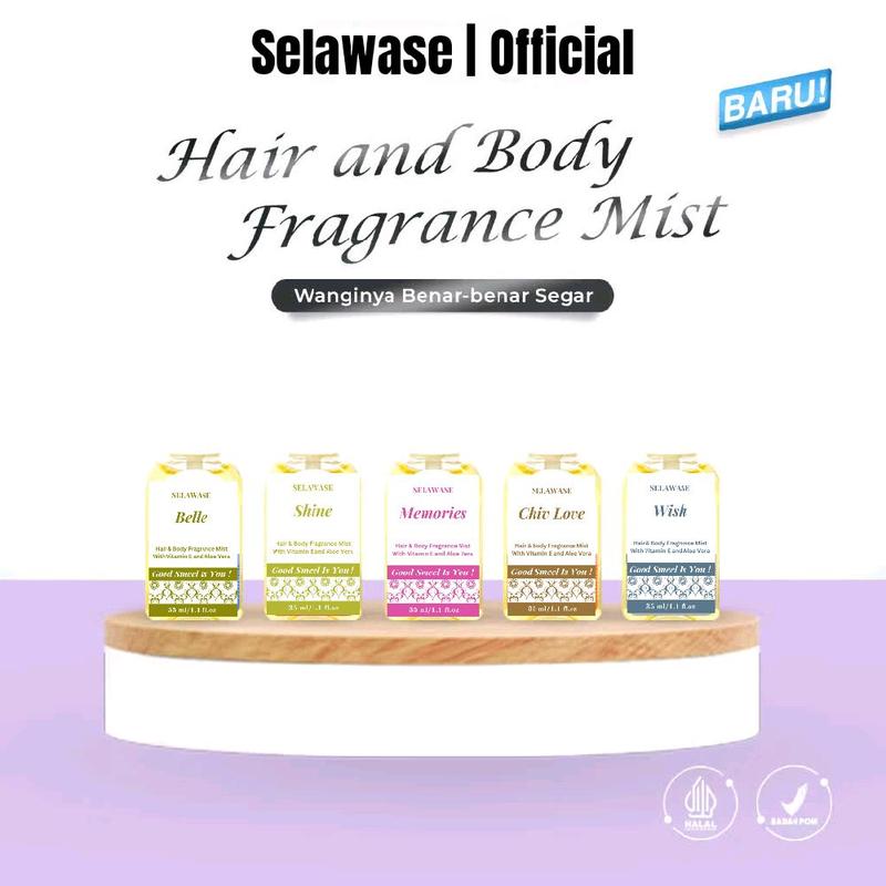 (Beli 1 Dapat 3) Parfum Hair & Body Fragrance Mist Selawase 30mL with Vitamin E and Aloe Vera Perfume Cewek Cowok Parfume Fresh Botol Bunga 2