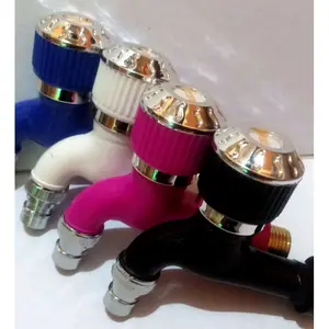 KRAN TEMBOK ISCO MAHKOTA/GAGANG ENGKOL DRAT KUNINGAN ½"