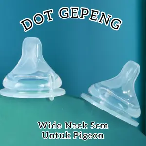 DOT GEPENG Wide Neck 5cm / Silikon Dot Wide Neck 5cm Gepeng / Dot Gepeng Untuk PIGEON