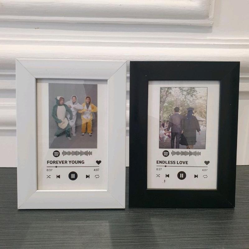 Custom Frame Foto Spotify - Bingkai Foto Aesthetic Kado Ulang Tahun Gift Wisuda 1