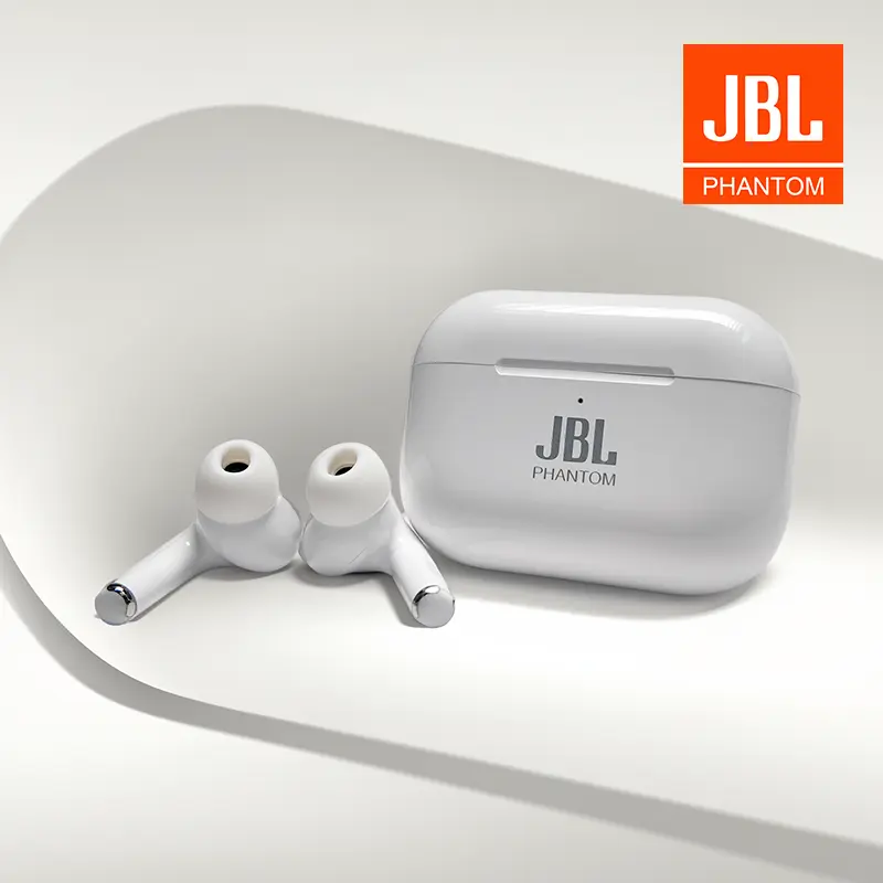 Original JBL phantom 5th Earbud Nirkabel Sejati, Suara Kuat yang Dapat Disesuaikan, Waktu Putar 6 Jam, Pengisian Daya Cepat USB-C, Tahan Air, Kontrol Tombol, Earbud Bluetooth, Perjalanan,Olahraga Earphone Headset