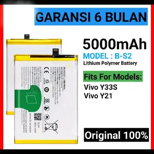 BATERAI COMPATIBLE UNTUK VIVO Y21 / Y33S B-S2 ORIGINAL BATRAI BATREI BATRE BATTERY ORI DAN BERKUALITAS