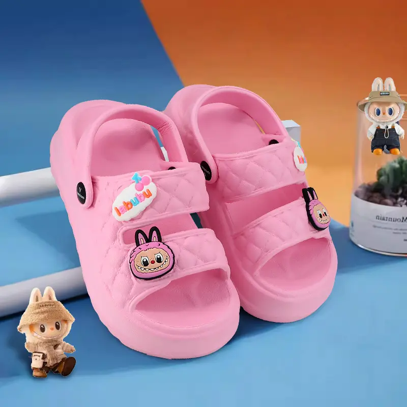 A·S·L Sandal kodok Anak Perempuan Kartun labubu Sandal Baim Anak Laki Laki 8
