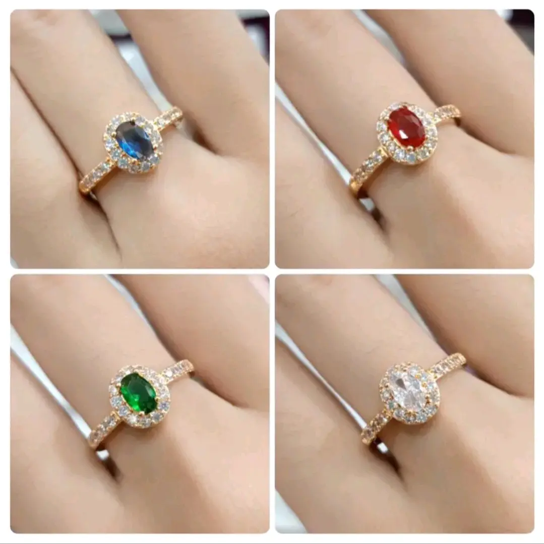 CINCIN OVAL PERMATA TANAM CINCIN WANITA