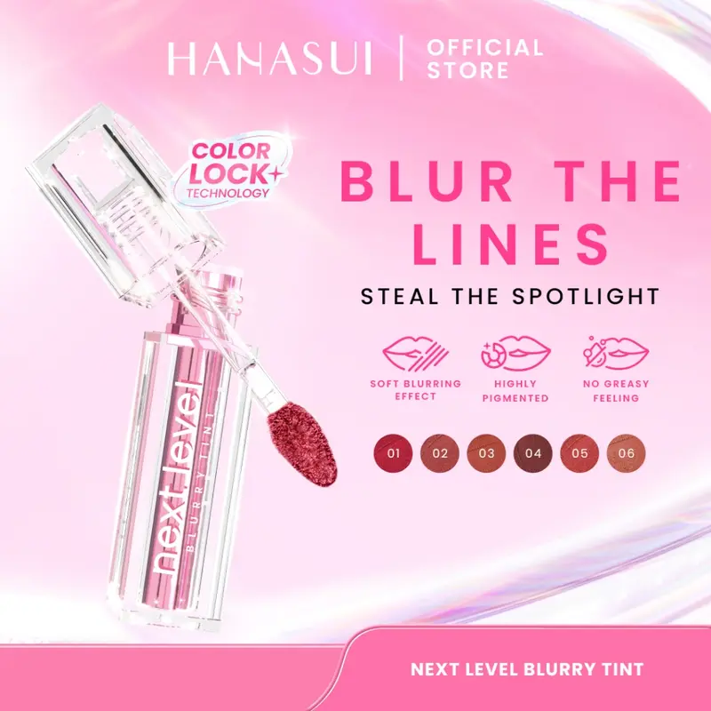 HANASUI NEXT LEVEL BLURRY TINT - HANASUI LIPTINT - LIP TINT 0