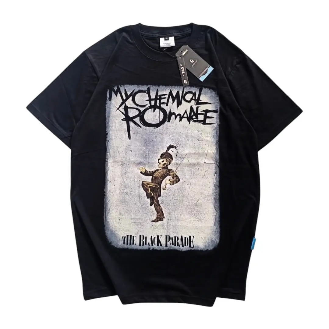 kaos band my chemical romance kaos pria kaos mcr tshirt pria kaos pria band Bandung Combed Distro Sablon Baju Hitam Katun Motif