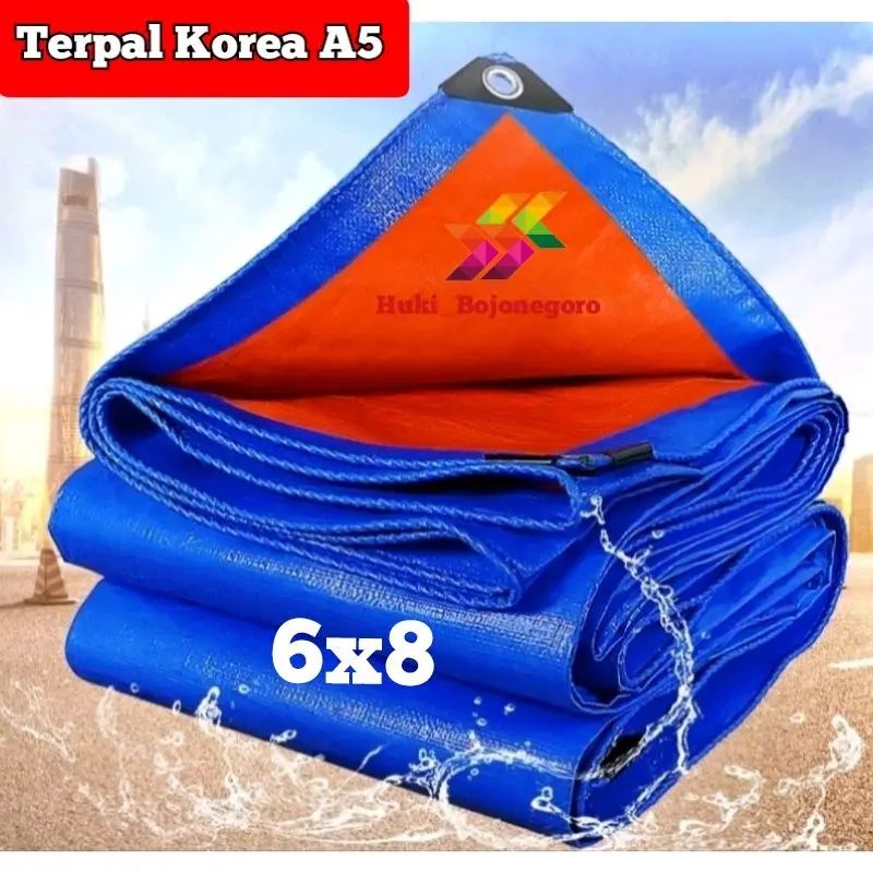 terpal Korea A5 6x8 terpal tenda terpal anti air terpal premium Thick Plastic