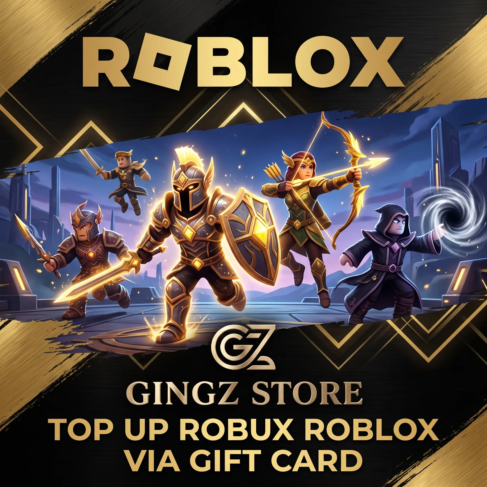 Top Up 200+ Robux Roblox Via Gift Card