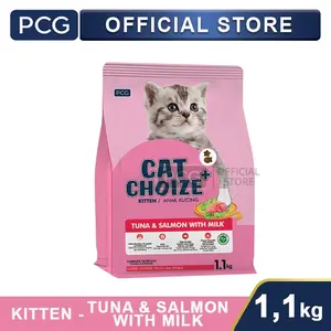 Cat Choize Plus Dry Cat Food Kitten Tuna & Salmon with Milk Flavor 1.1 Kg