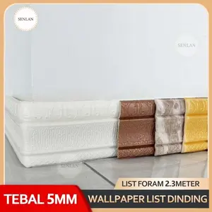 230cm*8cm Wallpaper List Border Foam Stiker list profil border foam stiker 3D Wall Border List