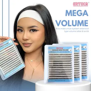 Ertika MEGA VOLUME SERIES  Bulumata  Super Tebal - (PAKET PASANG EYELASH EXTENSION SENDIRI Sudah Termasuk  Lem)
