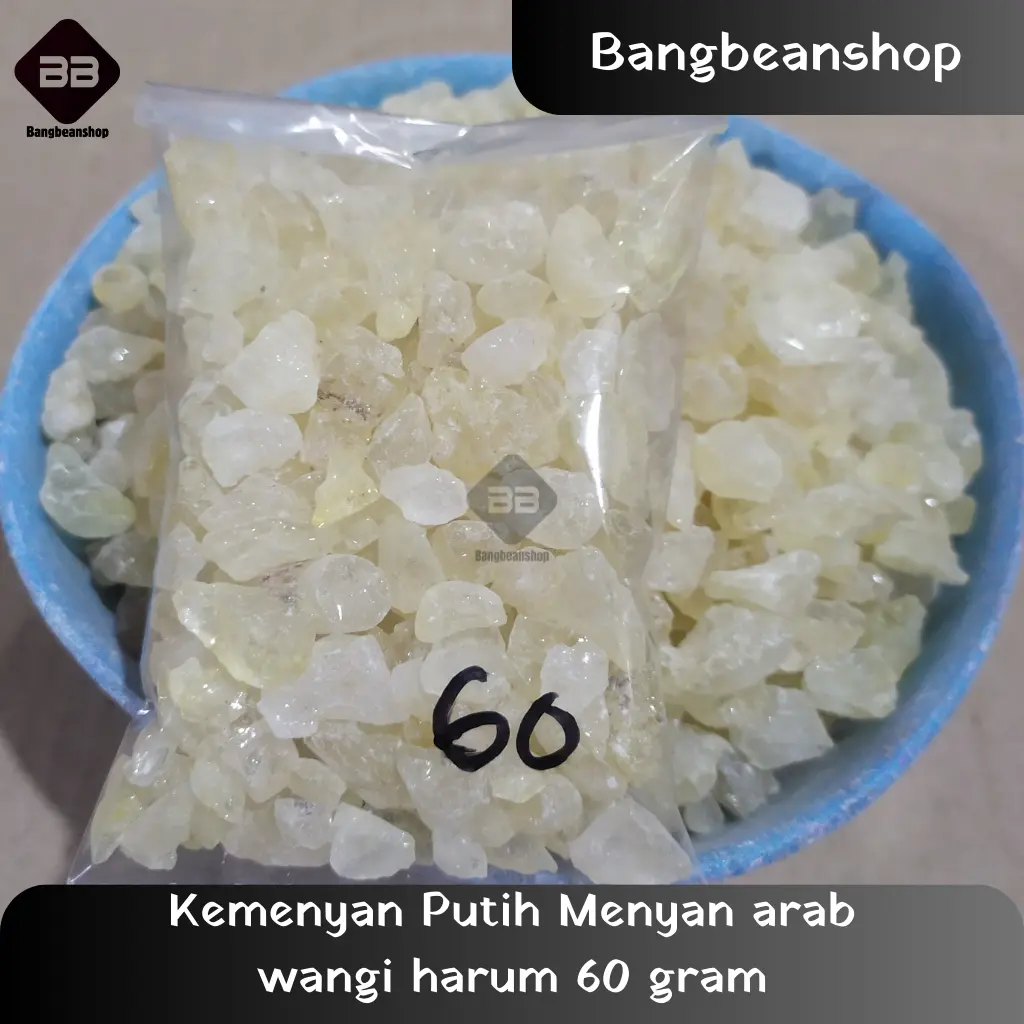 Kemenyan Putih Menyan arab wangi harum 60gram Pengharum Dupa