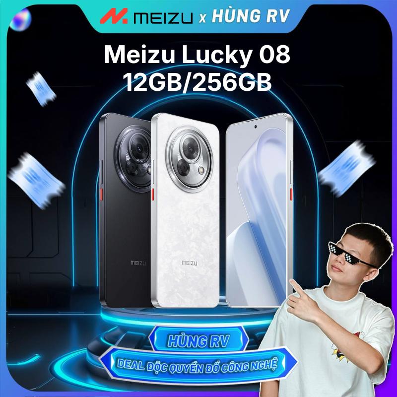   12.12 Meizu x Hung.RV  Điện Thoại Meizu Lucky 08 | Màn Hình LTPO Amoled 6.78" 144Hz | Snapdragon 7s Gen 2 |  Pin 6000mAh Sạc 33W | Chính Hãng 