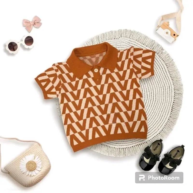 Baju Rajut Atasan Motif V untuk Usia 1-5 thn Bahan Tebal Premium Unisex Polo Fashion