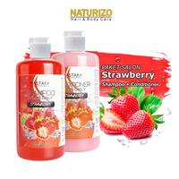 Gambar NATURIZO PAKET Shampoo Salon Daily STRAWBERRY Shampo & Conditioner MASTAKA - Botol 500 dari NATURIZO Kota Bogor 1 Tokopedia