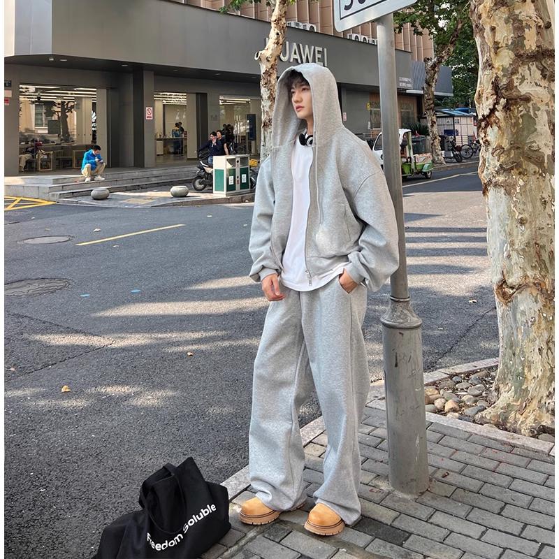 Áo Hoodie Zip Nam Nữ WIZZY Nỉ 2 Da Chống Nắng 2 Lớp Form Rộng Double Zipper Cao Cấp