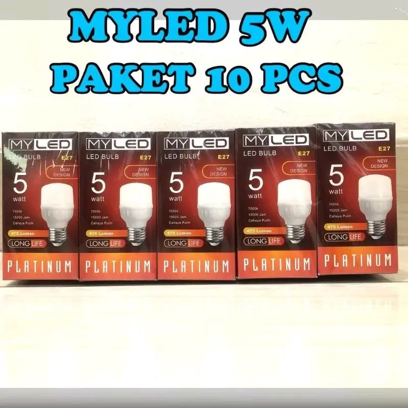 Bohlam LED 5.Watt / Lampu LED Myled PAKET 10pcs