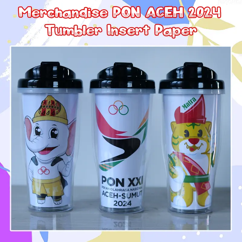 Merchandise dan Souvenir Pon Aceh 2024 Tumbler Botol Minum 0