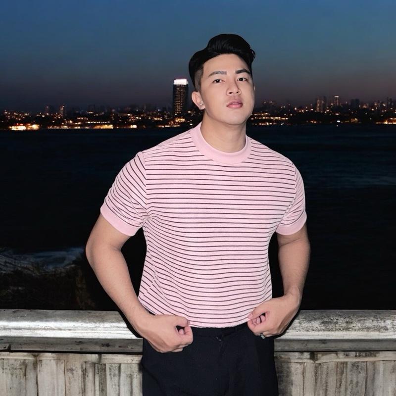 Áo Thun Nam Cổ Tròn Tay Ngắn Kẻ Sọc Form Rộng Hách Dáng Vai Thương Hiệu SOMAN Chất Lượng Đổi Trả 7 Ngày mã 1