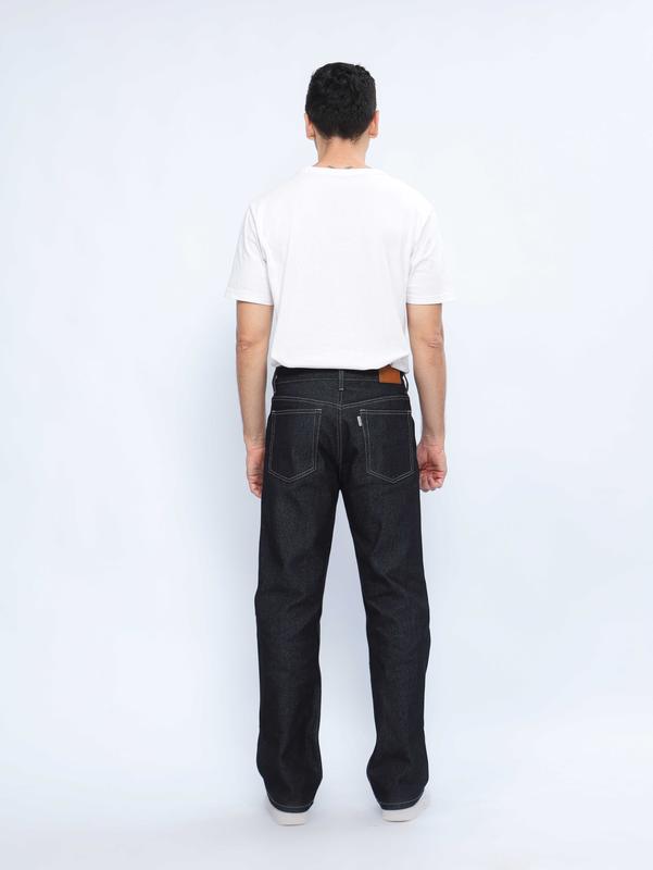 AFTERCLOUD - Celana Panjang Baggy Raw Denim Black Indigo Unisek  - RAW DENIM BAGGY 1