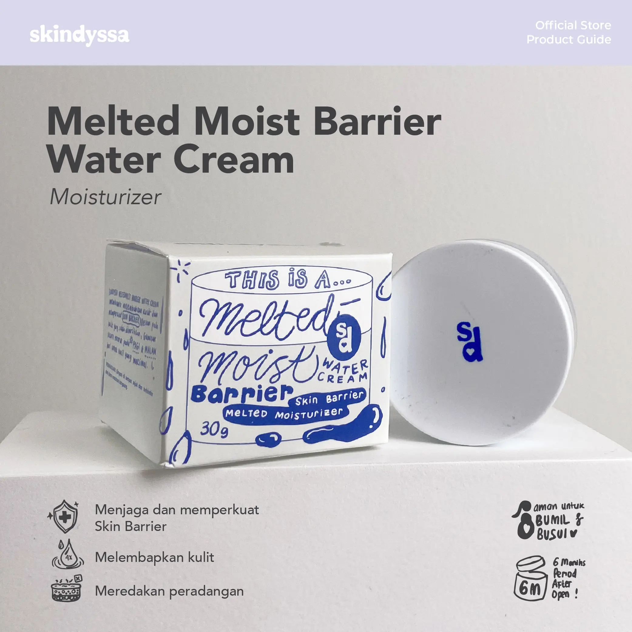 Skindyssa - Melted Moist Barrier Water Cream - Moisturizer