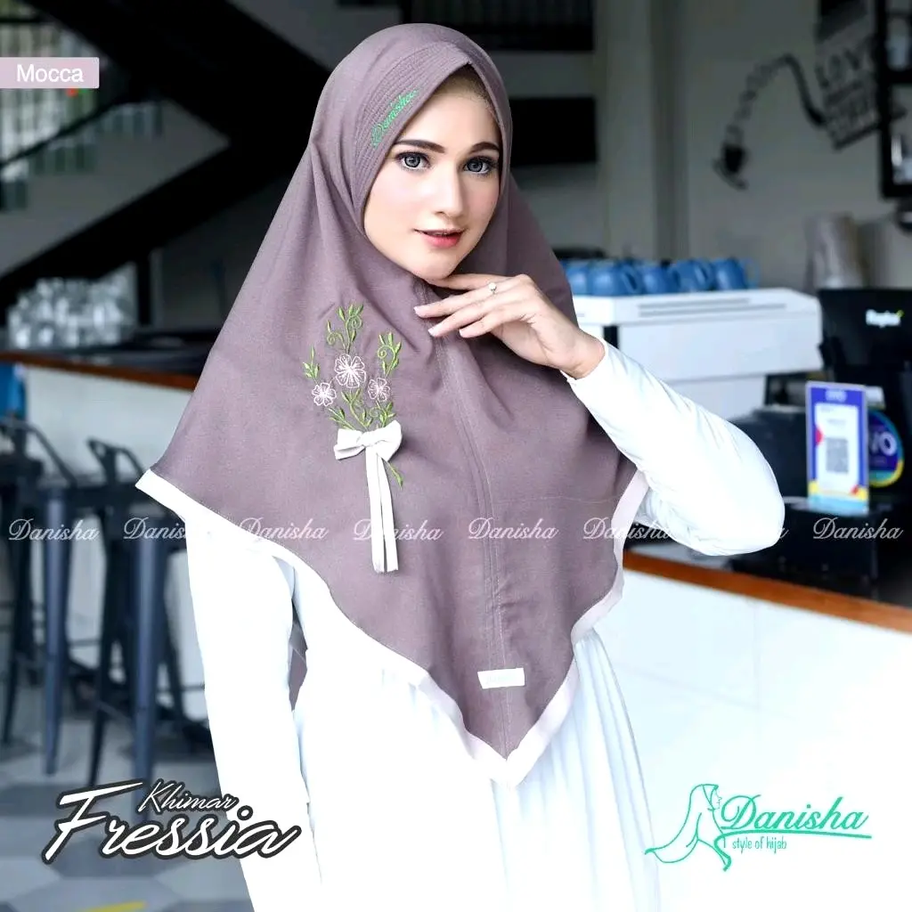 Jilbab Syari Khimar Fressia By Danisha Hijab