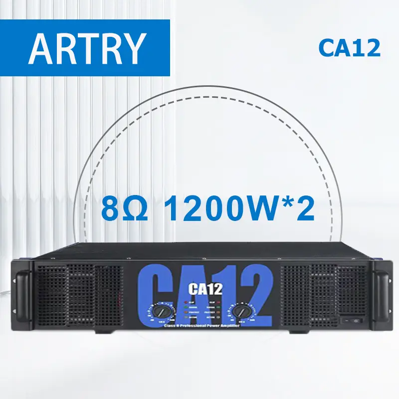 ARTRY CA12 Professional amplifier, two channels, 1200W high-power 8 ohms, audio amplifier 0
