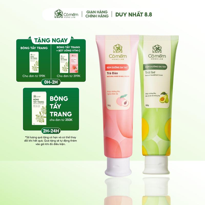 Kem Dưỡng Da Tay Và Móng Dưỡng Ẩm Mềm Mịn Hand Cream Cỏ Mềm 50g