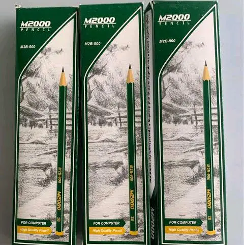 Pensil 2B M2000 warna hijau For computer M2B 900 1 Pak(isi 12 PCS)stationery  Alat Tulis Sekolah 5