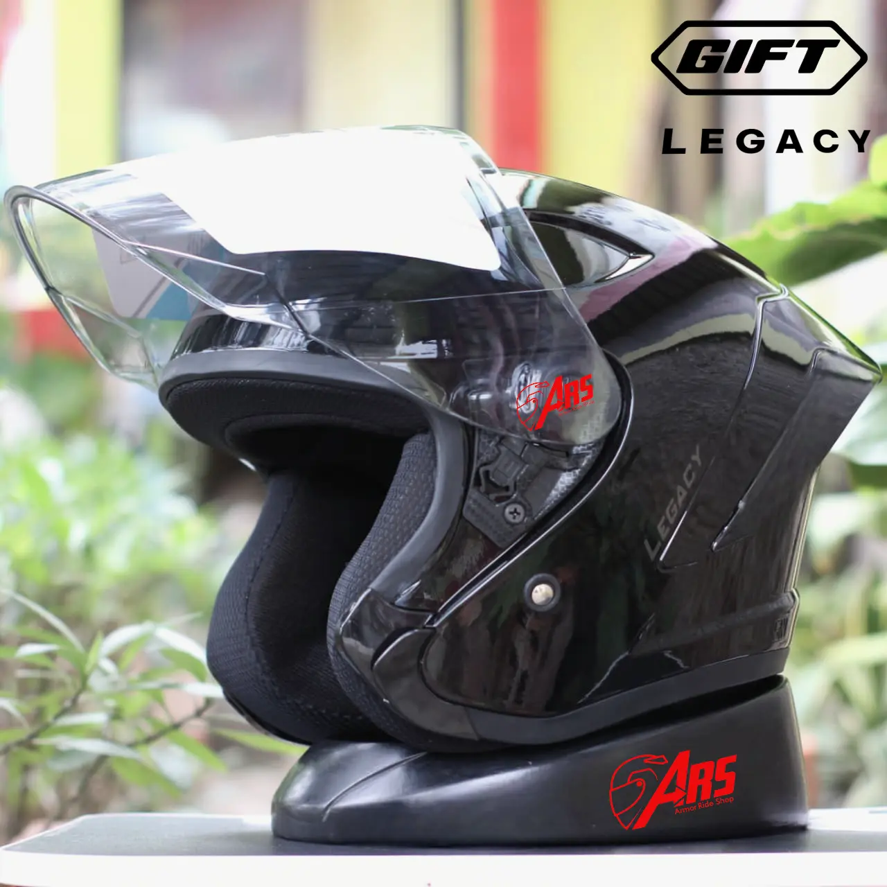Helm GIFT Legacy solid Paket ganteng Pria Wanita murah SNI original