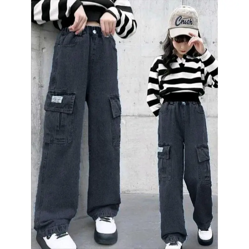 CELANA FASHION ANAK PEREMPUAN CARGO USIA 4-13 TAHUN / KULOT JEANS ANAK VIRAL TERBARU 8