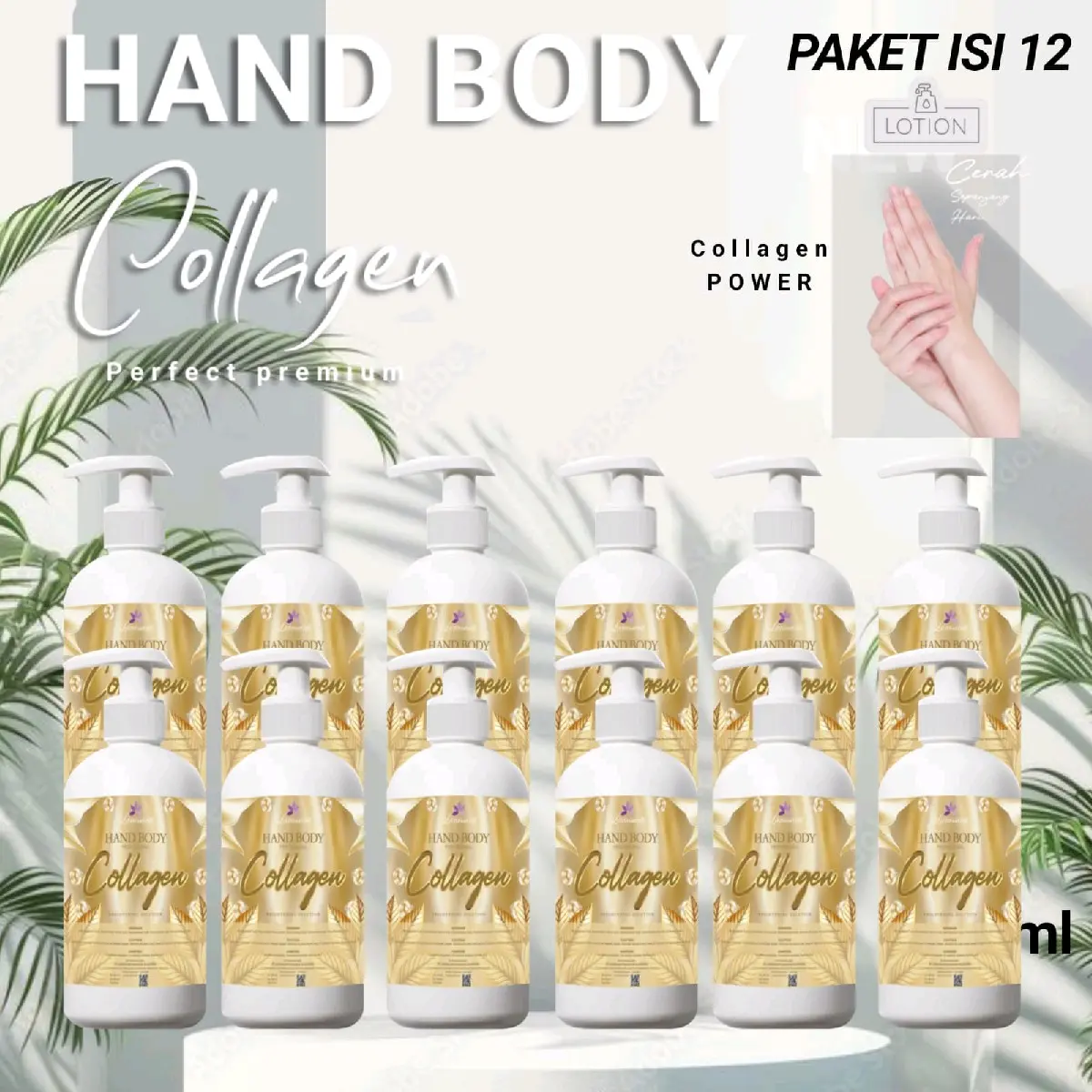 BANDLING PAKET USAHA HB COLLAGEN SERIES  BARU 12PCS BPOM Mencerahkan Lotion