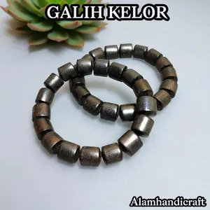 GELANG KAYU KELOR HITAM ALAMI ASLI TABUNG