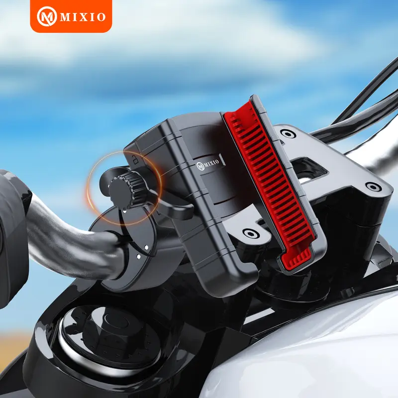 MIXIO ZM-18 Holder Motor Anti Maling Premium Bike Handphone Phone Holder HP Stang Sepeda Motor 4