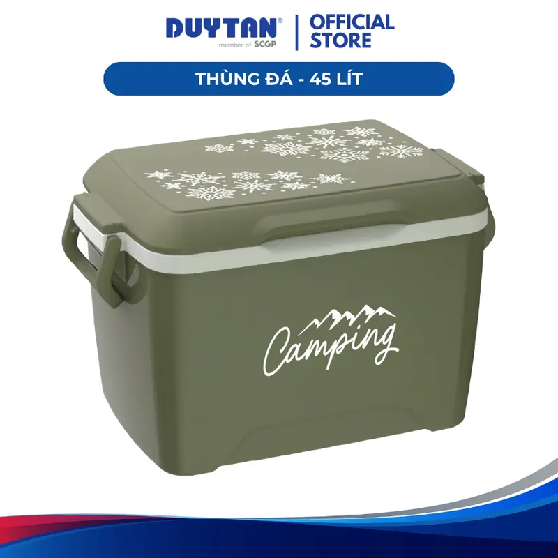 Thùng đá 45 DUY TÂN nhựa PP, công nghệ PU foam, giữ lạnh đến 48 giờ, an toàn vệ sinh thực phẩm Bag Đồng 0