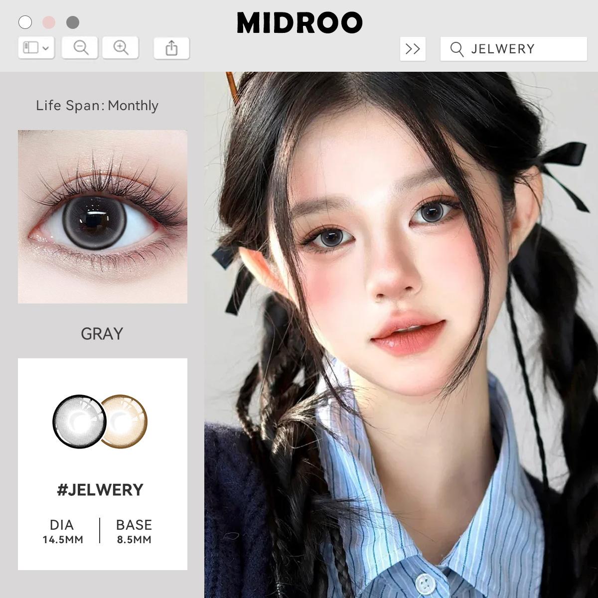 【ซื้อ2คู่ลด10฿ 3คู่แถมน้ำยาล้าง120ML1ขวด】0°~-600° Midroo【COD】ค่าสายตาสั้น คอนแทคเลนส์ค่าสายตาสั้นสีธ