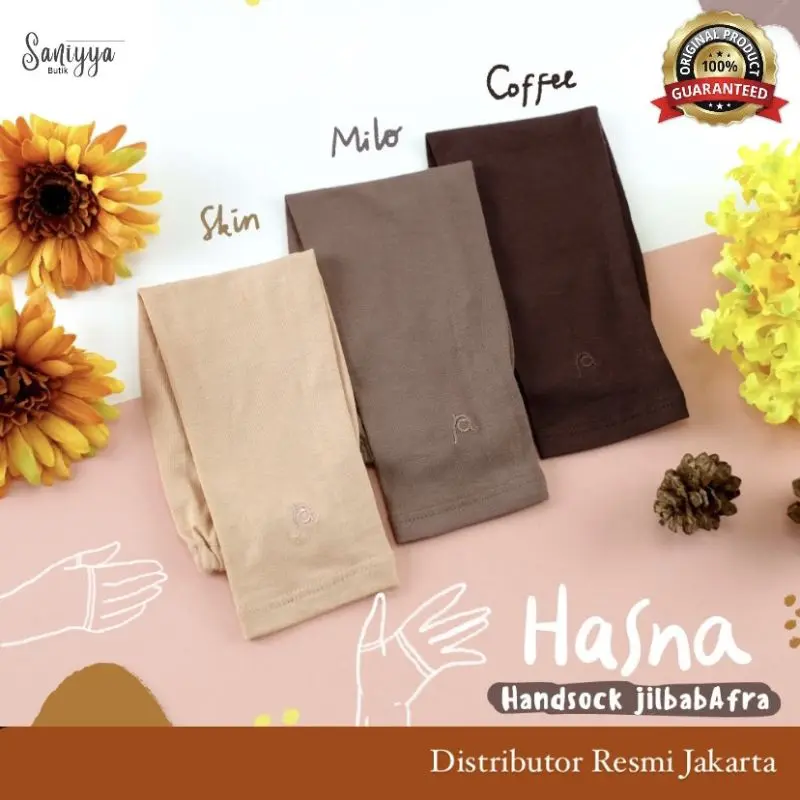 Handsock / Manset tangan kaos High Quality Hasna by Jilbab Afra