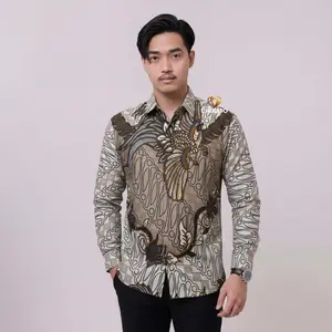 Kemeja Batik Pria Lapis Furing Premium 1227 Batik Christo Mewah Slim Fit Baju Motif Nyaman Panjang Printing