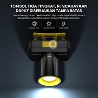 Gambar ROBOT RT-HL06 Lampu Senter Kepala 140 LM LED 1200mAh Headlamp Emergency Lampu Camping Rechargeable Headlight Senter Outdoor - Garansi 1 Tahun [BISA COD] - RT-HL06 dari ROBOT INDONESIA Kab. Tangerang 3 Tokopedia
