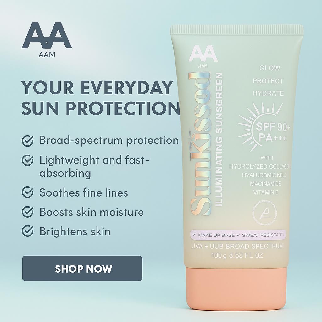 BUY 1 TAKE 1 AAM Sunkissed Illuminating Sunscreen SPF90 PA+++ (100g ...
