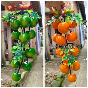 Buah Gantung Hiasan Dinding 12 Biji Sayur-sayuran Kayu Plastik 500gr - Model 1