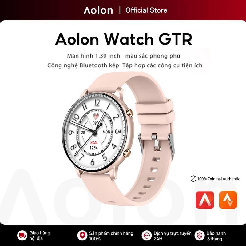 【LIVE Aolon GTR Đồng hồ thông minh | Màn hình HD 1,39 inch | Bluetooth 5.2 băng tần kép | Chống nước IP67 | Dụng cụ tiện ích