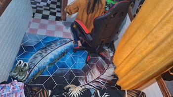 Product Review of RAJA - Karpet Lantai Eropa Anti Slip Bahan Polyester Alas Karet Motif Estetik Karpet Ruang Tamu Modern Carpet from H**A 1