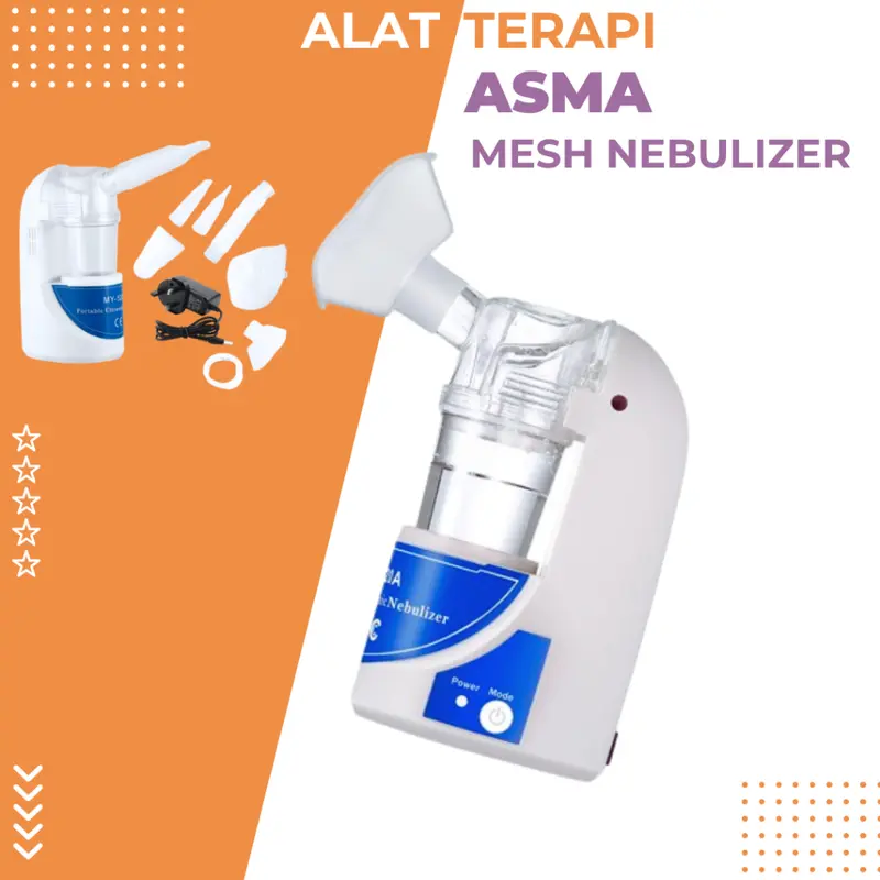Taff Omicron Inhaler Nebulizer Anak Lansia Alat kesehatan Terapi Pernafasan Ultrasonic / Nebulizer Omicron MESH Portable Ultrasonic Alat Bantu Uap 6