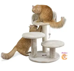 (The Ham's) Cat condo sofa 3 tiang garukan alas opal mainan kucing / cat scratcher